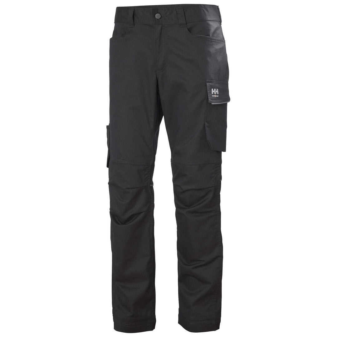 Helly Hansen Manchester Stretch Work Trousers Black 1 Front #colour_black