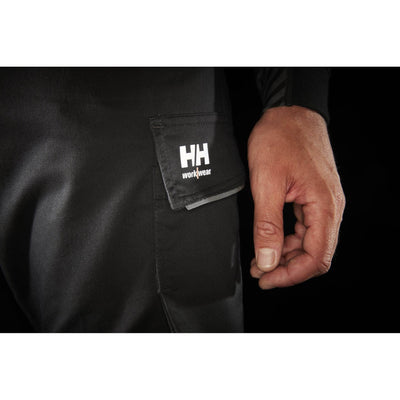 Helly Hansen Manchester Stretch Work Trousers Black Detail 2#colour_black