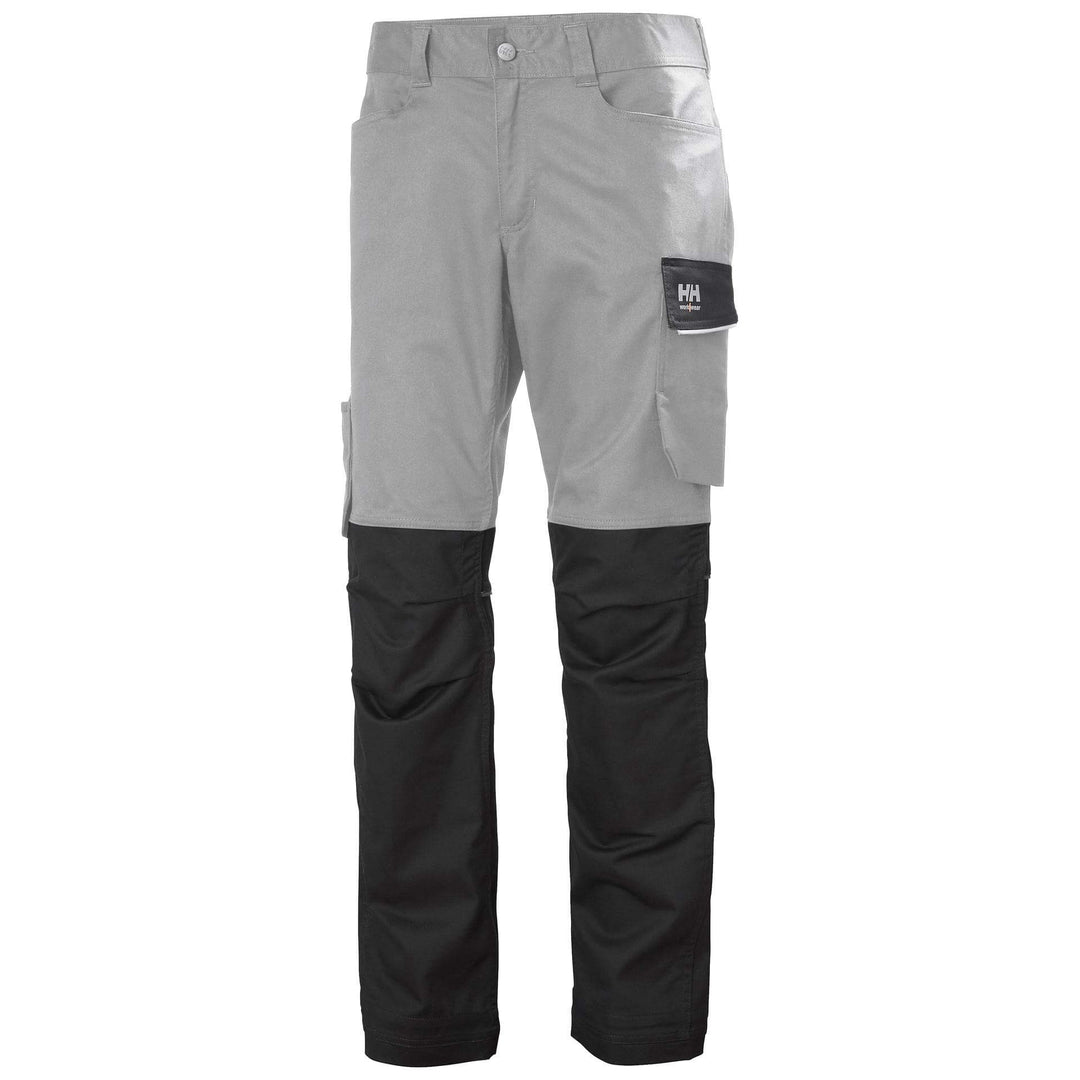 Helly Hansen Manchester Stretch Work Trousers Grey Fog/Ebony 1 Front #colour_grey-fog-ebony