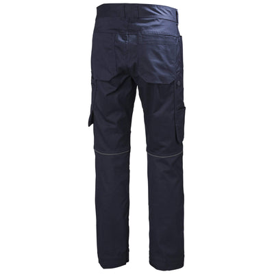 Helly Hansen Manchester Stretch Work Trousers Navy 2 Rear #colour_navy