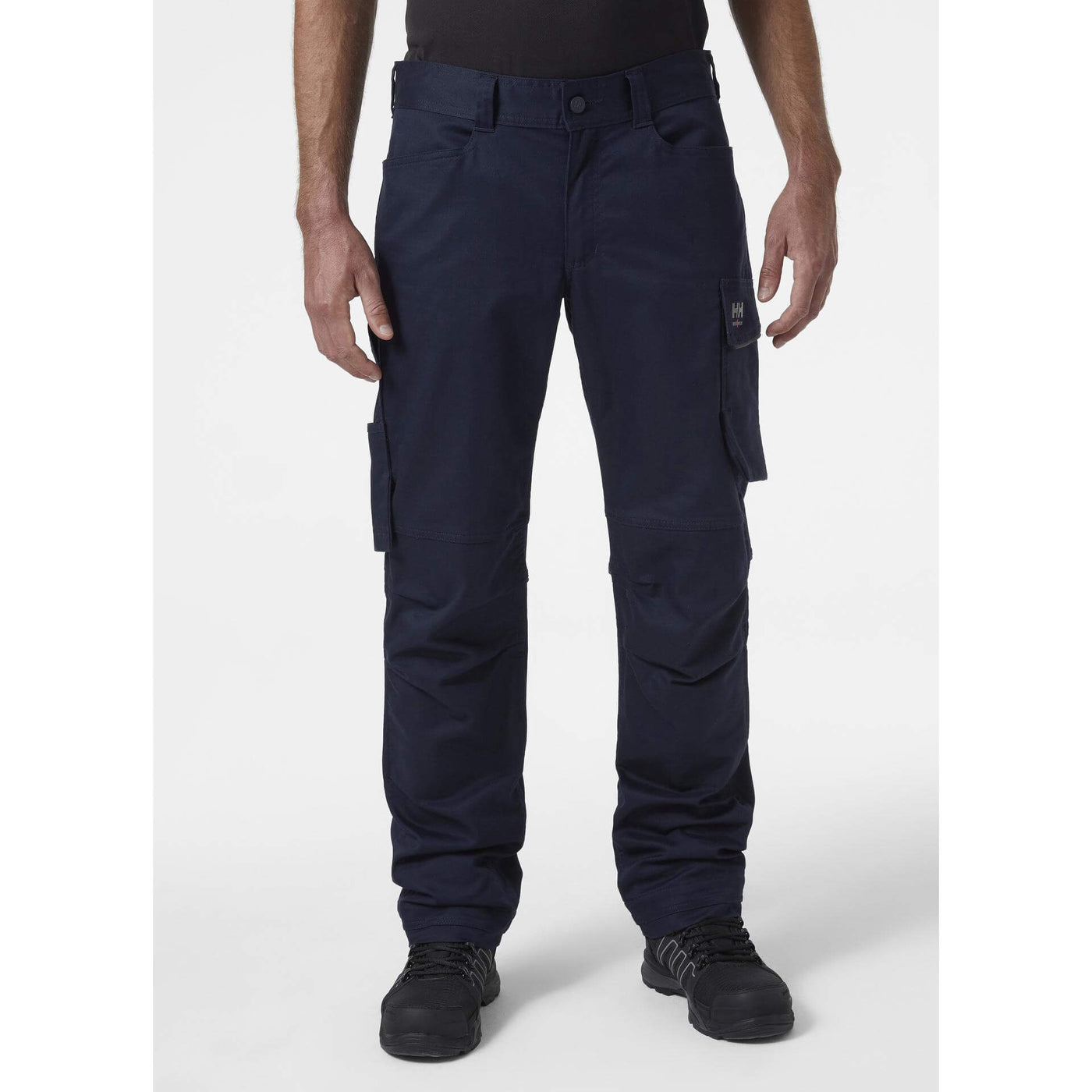 Helly Hansen Manchester Stretch Work Trousers Navy 3 On Body 1#colour_navy