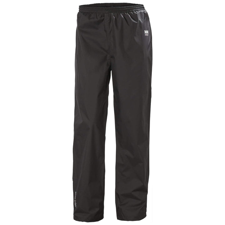 Helly Hansen Manchester Waterproof Rain Work Trousers Black 1 Front #colour_black