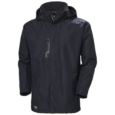 Helly Hansen Manchester Waterproof Shell Coat Navy 1 Front #colour_navy