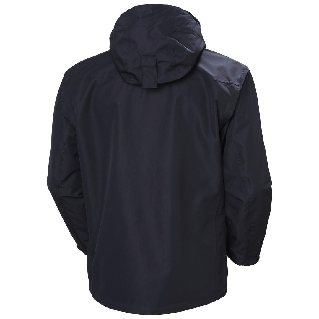 Helly Hansen Manchester Waterproof Shell Jacket Navy 2 Rear #colour_navy