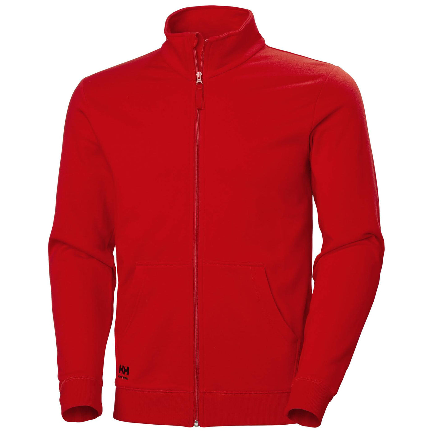 Helly Hansen Manchester Zip Sweatshirt Alert Red 1 Front #colour_alert-red