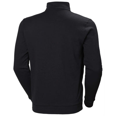 Helly Hansen Manchester Zip Sweatshirt Black Back#colour_black