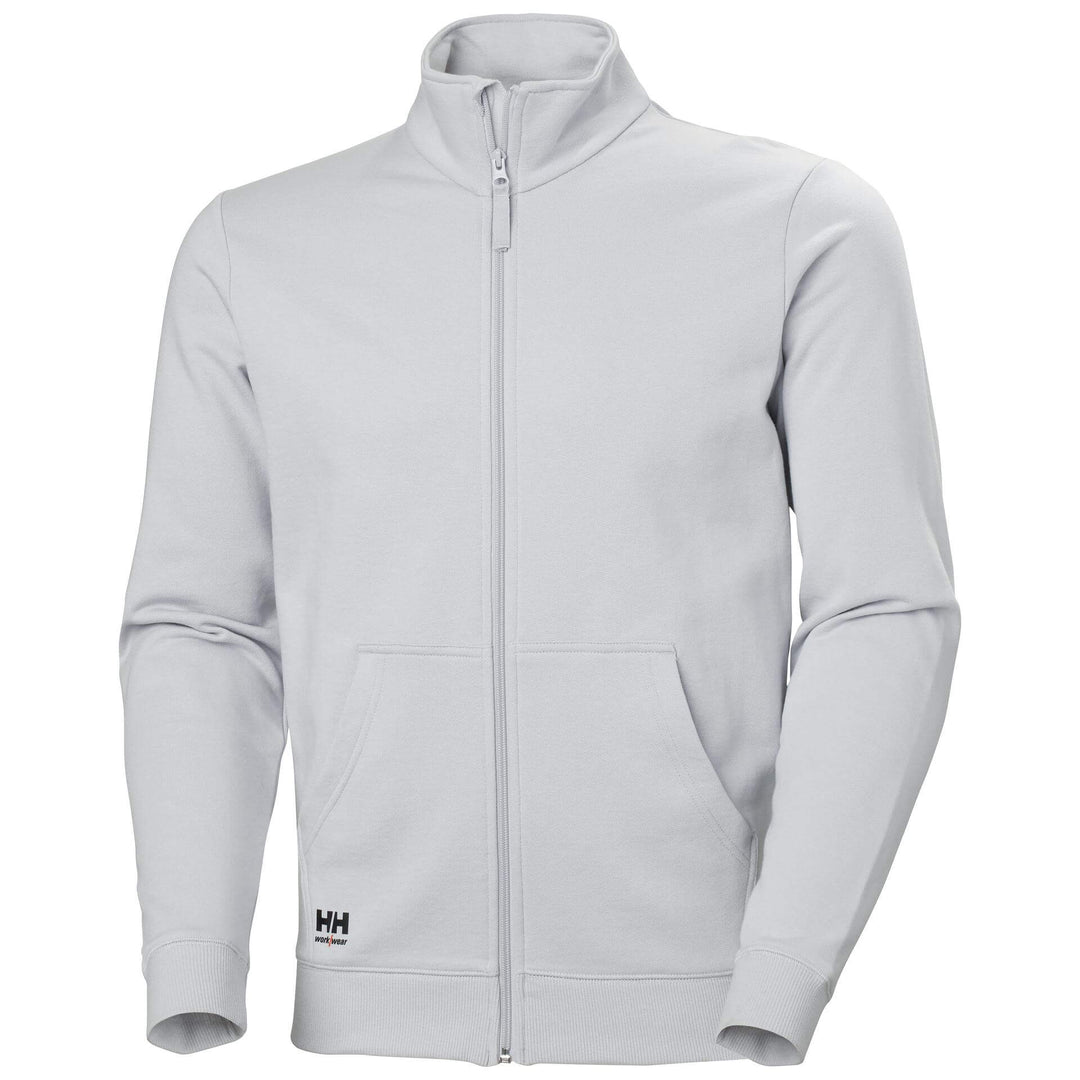 Helly Hansen Manchester Zip Sweatshirt Grey Fog 1 Front #colour_grey-fog