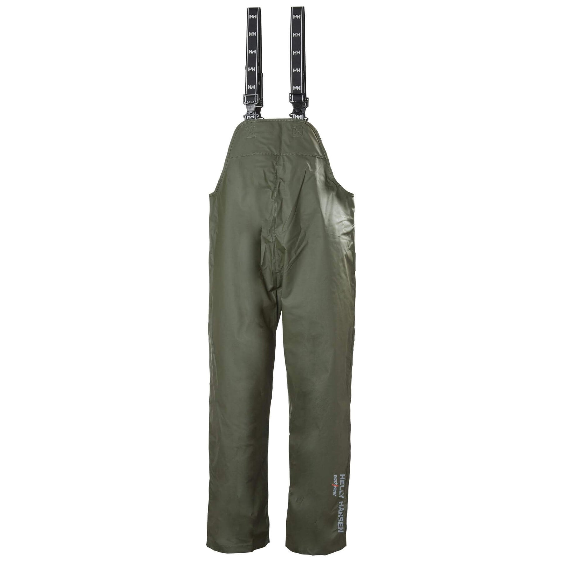 Helly Hansen Mandal Waterproof Bib and Brace Overalls Army Green 1 Front