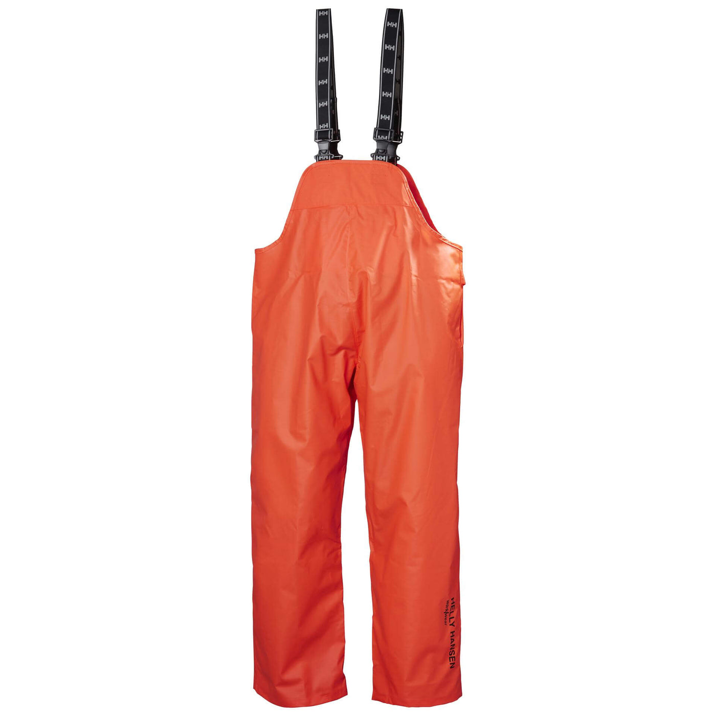 Helly Hansen Mandal Waterproof Bib and Brace Overalls Dark Orange 1 Front #colour_dark-orange