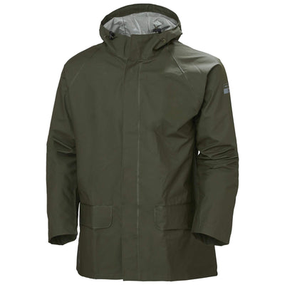 Helly Hansen Mandal Waterproof Jacket Army Green 1 Front #colour_army-green