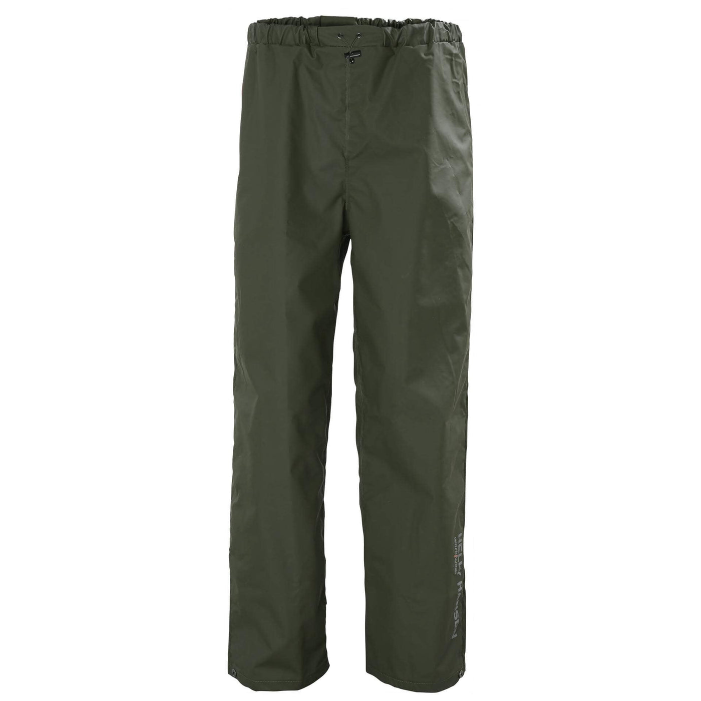 Helly Hansen Mandal Waterproof Work Trousers Army Green 1 Front #colour_army-green