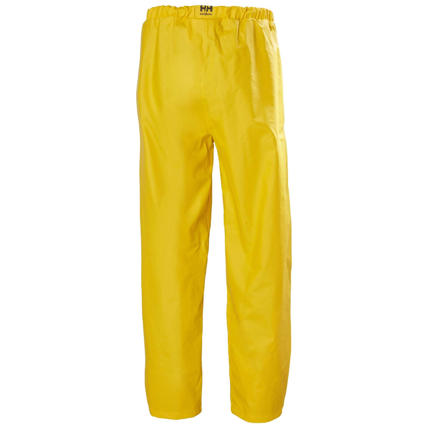 Helly Hansen Mandal Waterproof Work Trousers Light Yellow 2 Rear #colour_light-yellow
