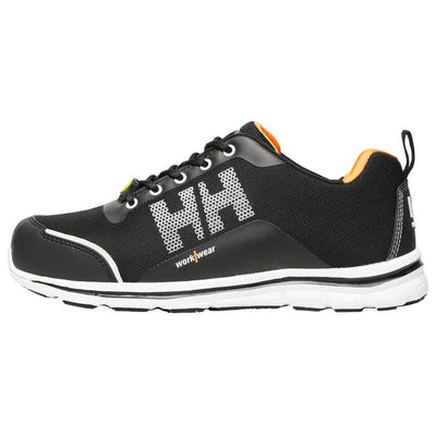 Helly Hansen Oslo Aluminum Toe Cap Work Safety Shoes Black/Orange 1 Front #colour_black-orange