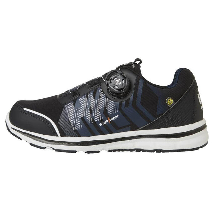 Helly Hansen Oslo Boa Soft Toe Shoes Black/Blue 1 Front #colour_black-blue