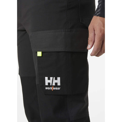 Helly Hansen Oxford 4X Stretch Service Trousers Black/Ebony Feature 1#colour_black-ebony