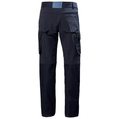 Helly Hansen Oxford 4X Stretch Service Trousers Navy/Ebony 2 Rear #colour_navy-ebony