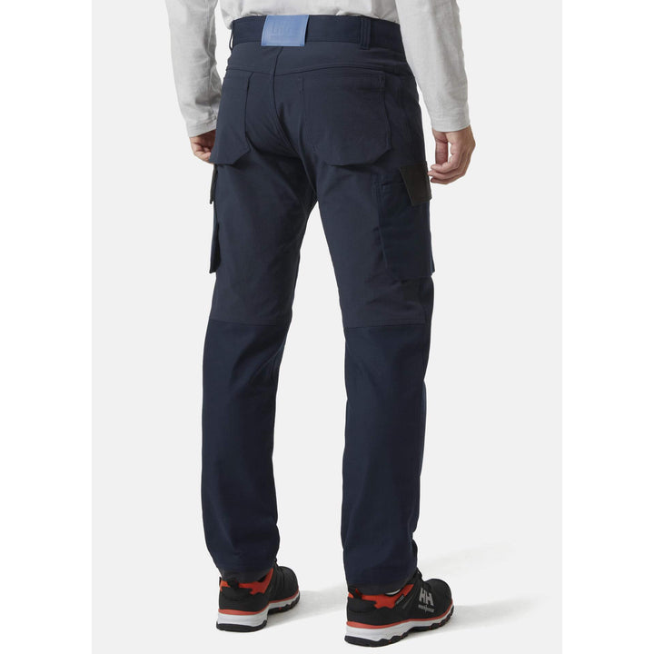 Helly Hansen Oxford 4X Stretch Service Trousers Navy/Ebony OnBody 2#colour_navy-ebony