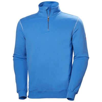 Helly Hansen Oxford Half Zip Sweatshirt Racer Blue 1 Front #colour_racer-blue