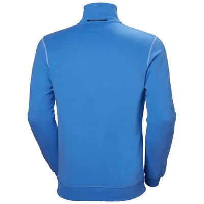 Helly Hansen Oxford Half Zip Sweatshirt Racer Blue 2 Rear #colour_racer-blue