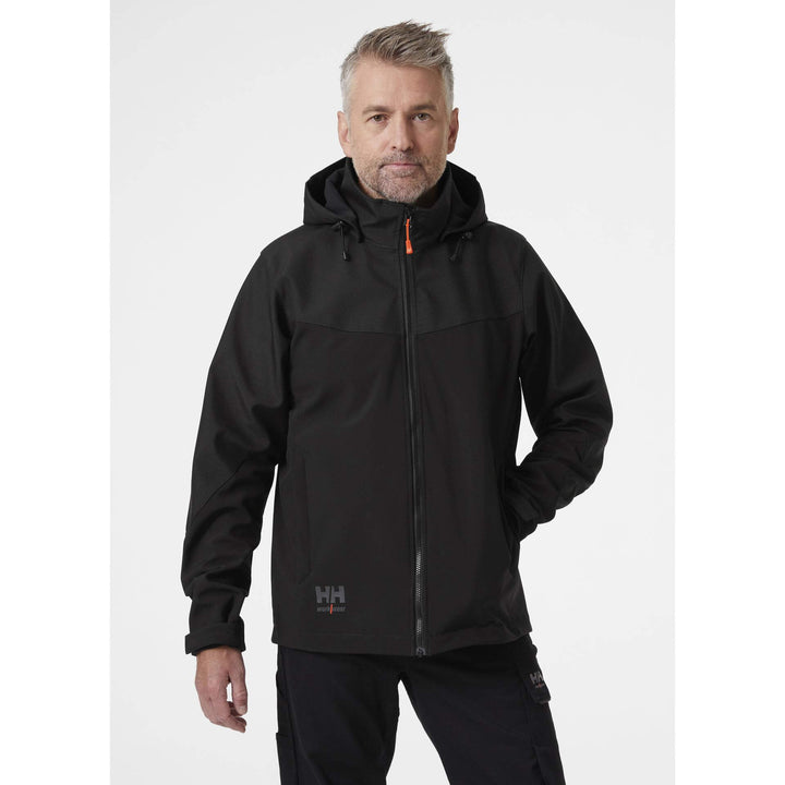 Helly Hansen Oxford Hooded Softshell Jacket Black 4 On Body 1#colour_black