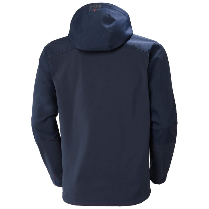 Helly Hansen Oxford Hooded Softshell Jacket Navy 2 Rear #colour_navy