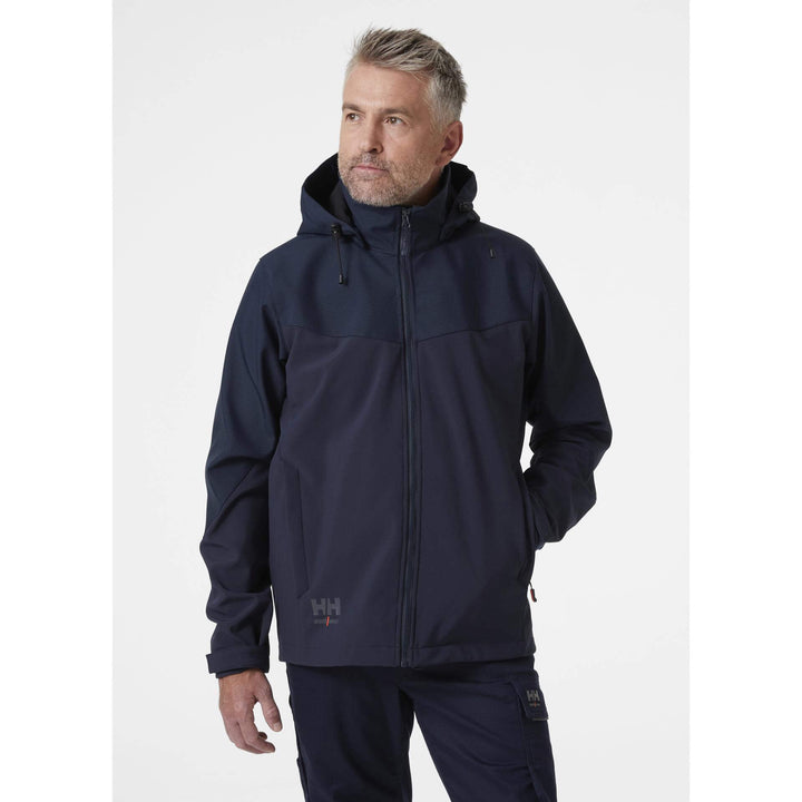 Helly Hansen Oxford Hooded Softshell Jacket Navy 3 On Body 1#colour_navy