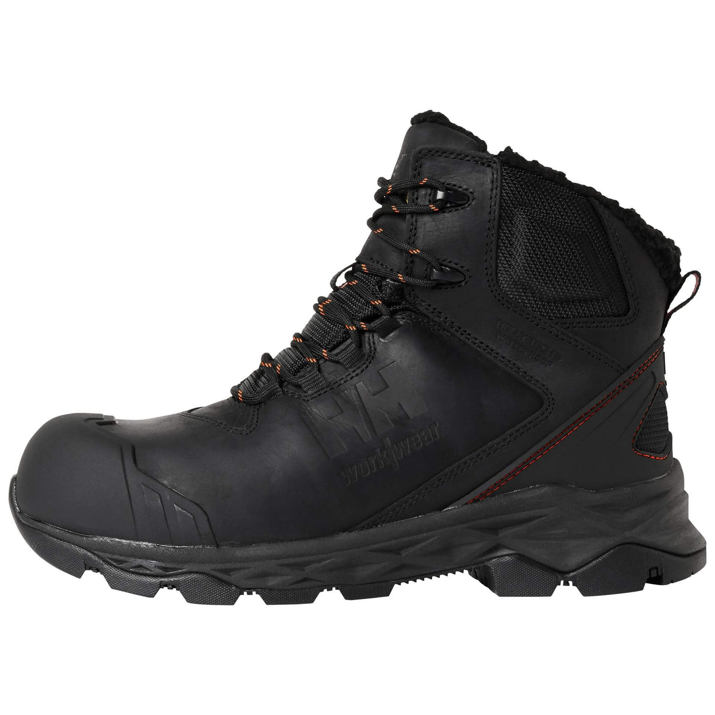 Helly Hansen Oxford Insulated Composite Toe Cap Winter Safety Work Boots Black 1 Front #colour_black