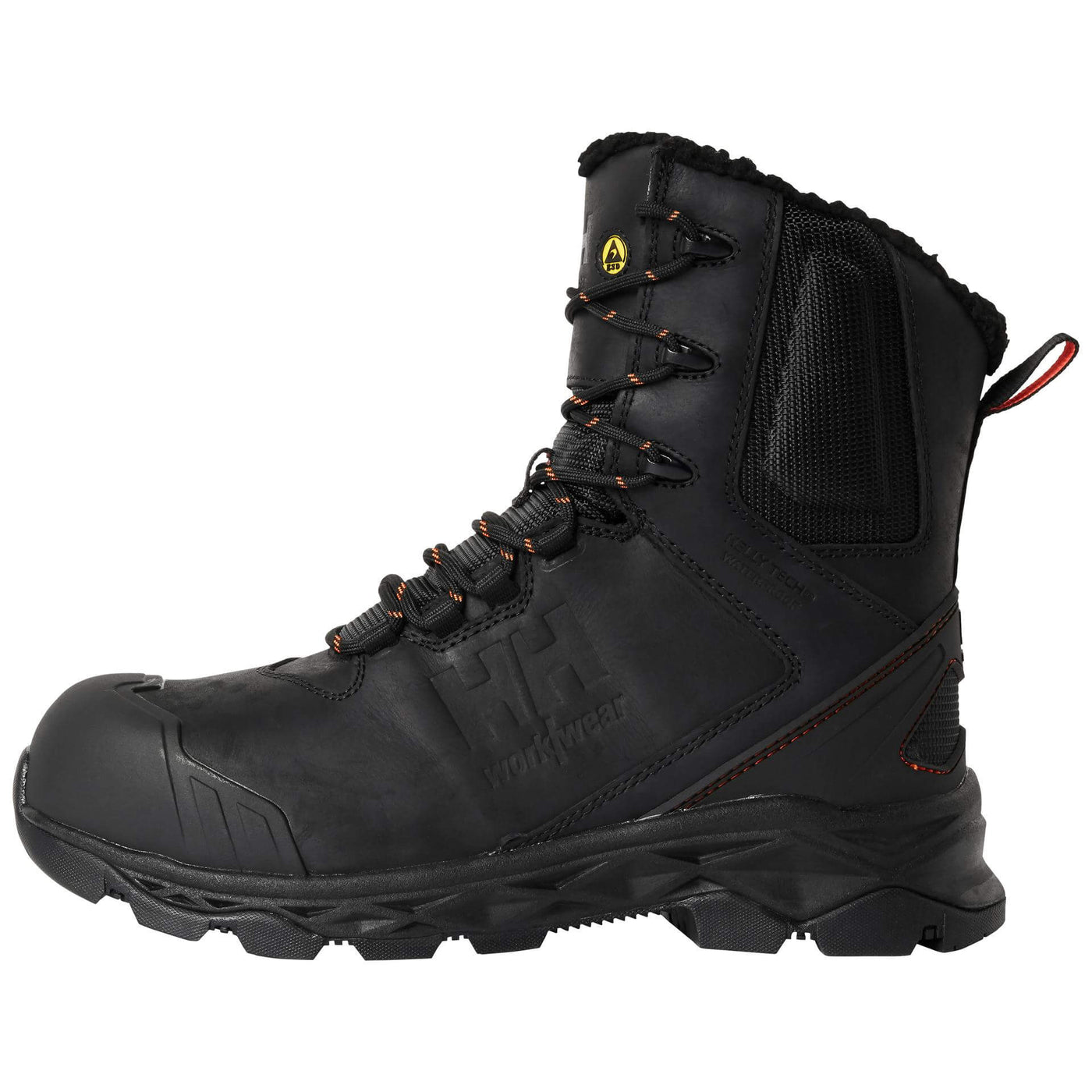 Helly Hansen Oxford Insulated Tall Composite Toe Cap Winter Safety Work Boots Black 1 Front #colour_black