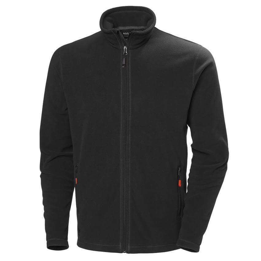 Helly Hansen Oxford Light Fleece Jacket Black 1 Front #colour_black