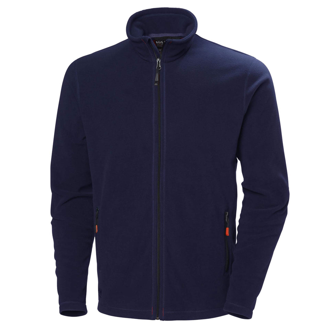 Helly Hansen Oxford Light Fleece Jacket Navy 1 Front #colour_navy