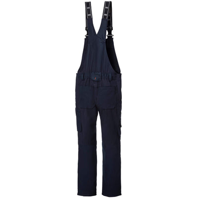 Helly Hansen Oxford Stretch Bib and Brace Trousers Navy 2 Rear #colour_navy