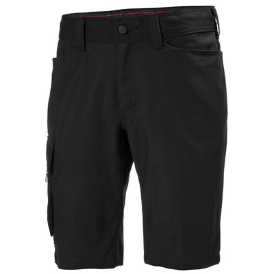 Helly Hansen Oxford Stretch Service Shorts Black 1 Front #colour_black