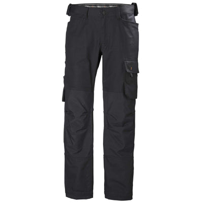 Helly Hansen Oxford Stretch Work Trousers Black 1 Front #colour_black