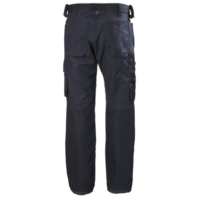 Helly Hansen Oxford Stretch Work Trousers Navy 2 Rear #colour_navy