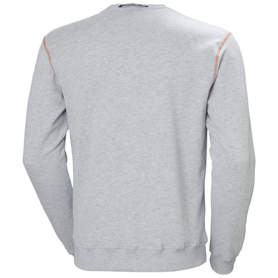 Helly Hansen Oxford Sweatshirt Grey Melange 2 Rear #colour_grey-melange