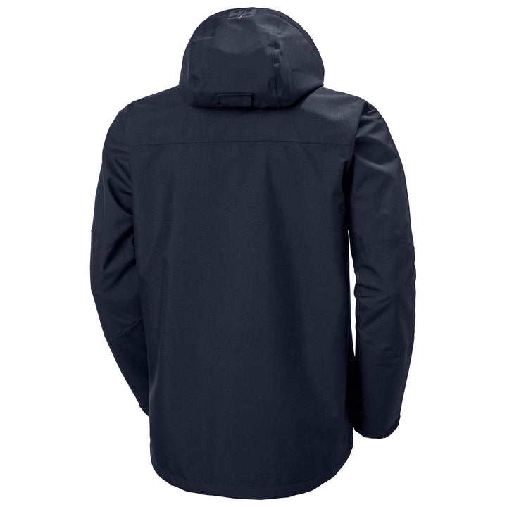 Helly Hansen Oxford Waterproof Shell Jacket Navy 2 Rear #colour_navy