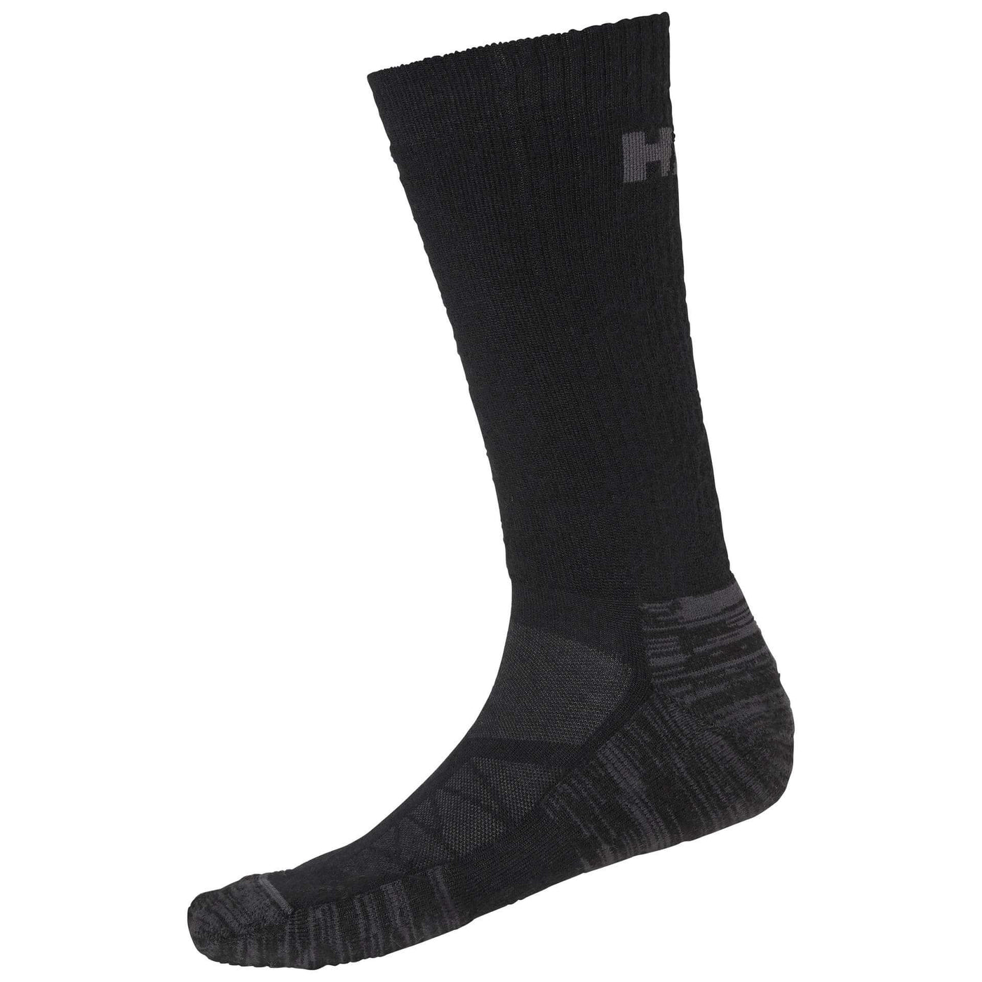 Helly Hansen Oxford Winter Insulated Socks Black Front#colour_black
