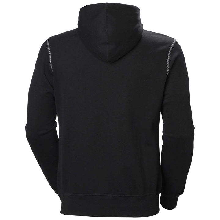 Helly Hansen Oxford Zip Hoodie Black 2 Rear #colour_black