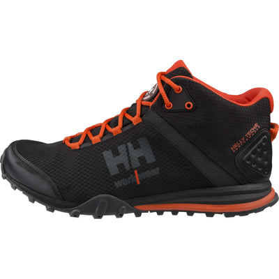 Helly Hansen Rabbora Trail Waterproof Soft Toe Shoes Black/Orange Front#colour_black-orange