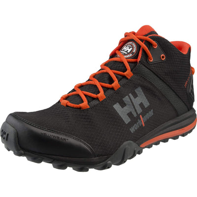 Helly Hansen Rabbora Trail Waterproof Soft Toe Shoes Black/Orange Angle#colour_black-orange