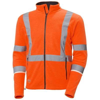 Helly Hansen UC-ME Hi-Vis Fleece Jacket Orange Front#colour_orange