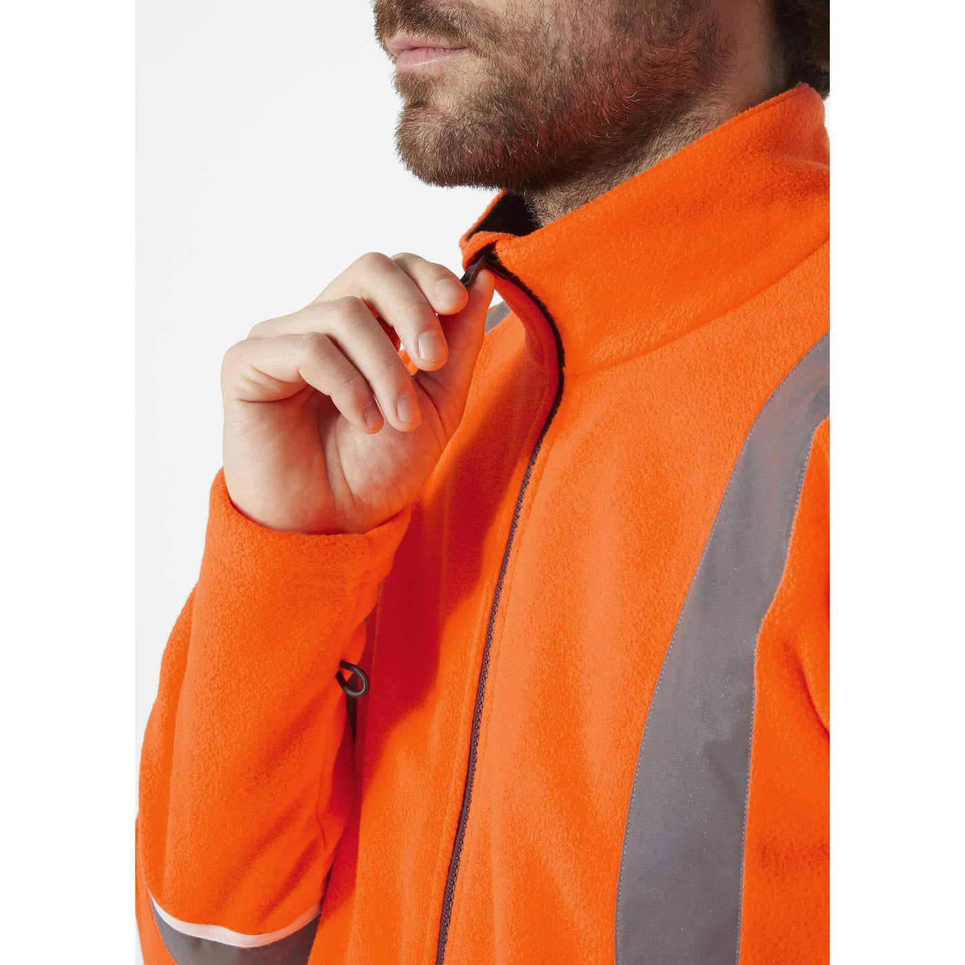 Helly Hansen UC-ME Hi-Vis Fleece Jacket Orange Feature 2#colour_orange