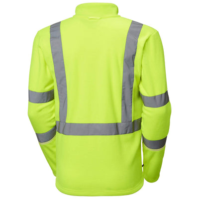 Helly Hansen UC-ME Hi-Vis Fleece Jacket Yellow Back#colour_yellow