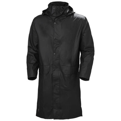 Helly Hansen Voss Waterproof Rain Coat Black 1 Front #colour_black