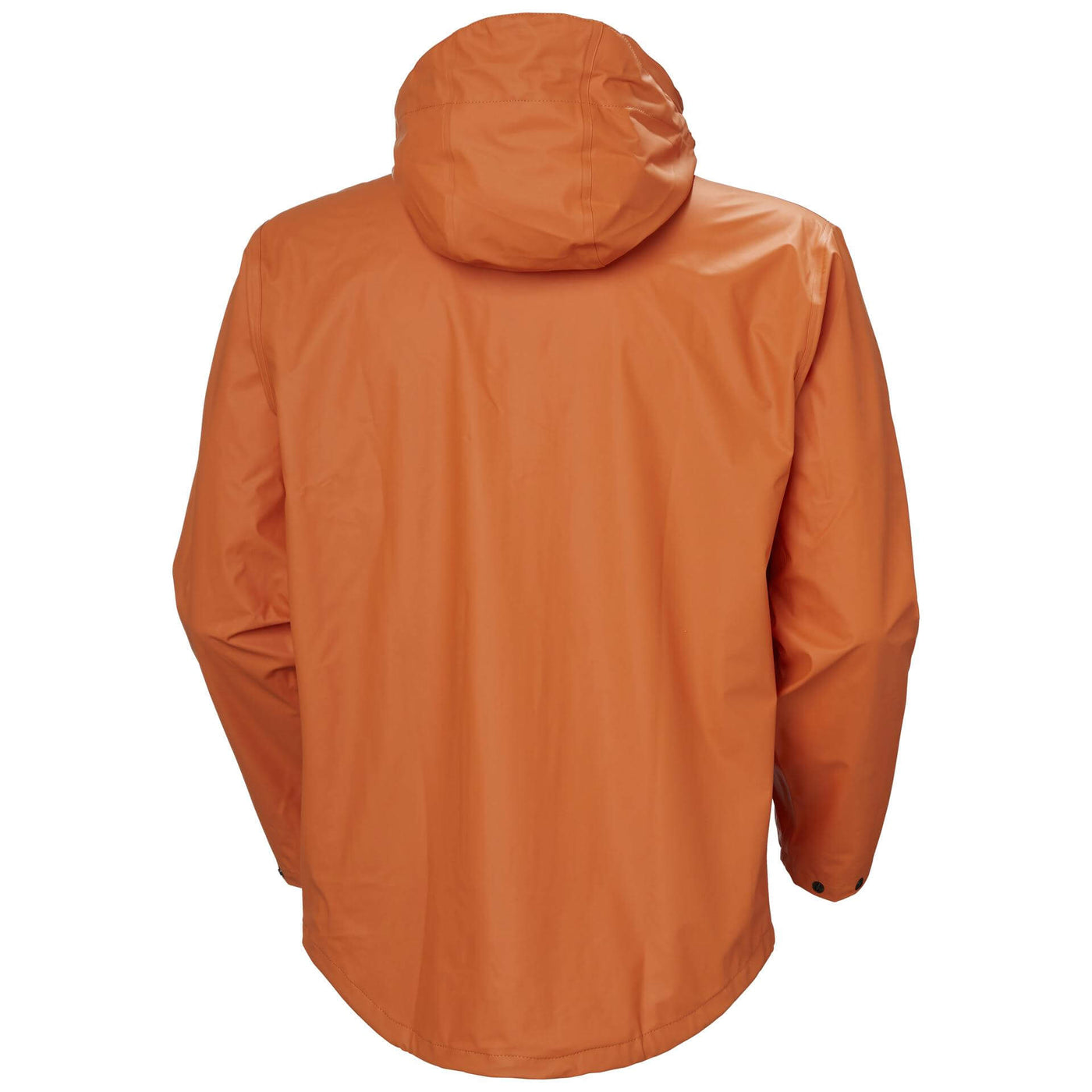 Helly Hansen Voss Waterproof Rain Jacket Dark Orange 2 Rear #colour_dark-orange