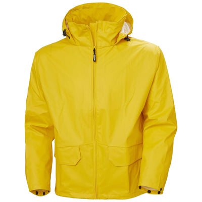 Helly Hansen Voss Waterproof Rain Jacket Light Yellow 1 Front #colour_light-yellow