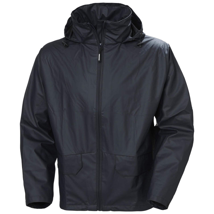 Helly Hansen Voss Waterproof Rain Jacket Navy 1 Front #colour_navy