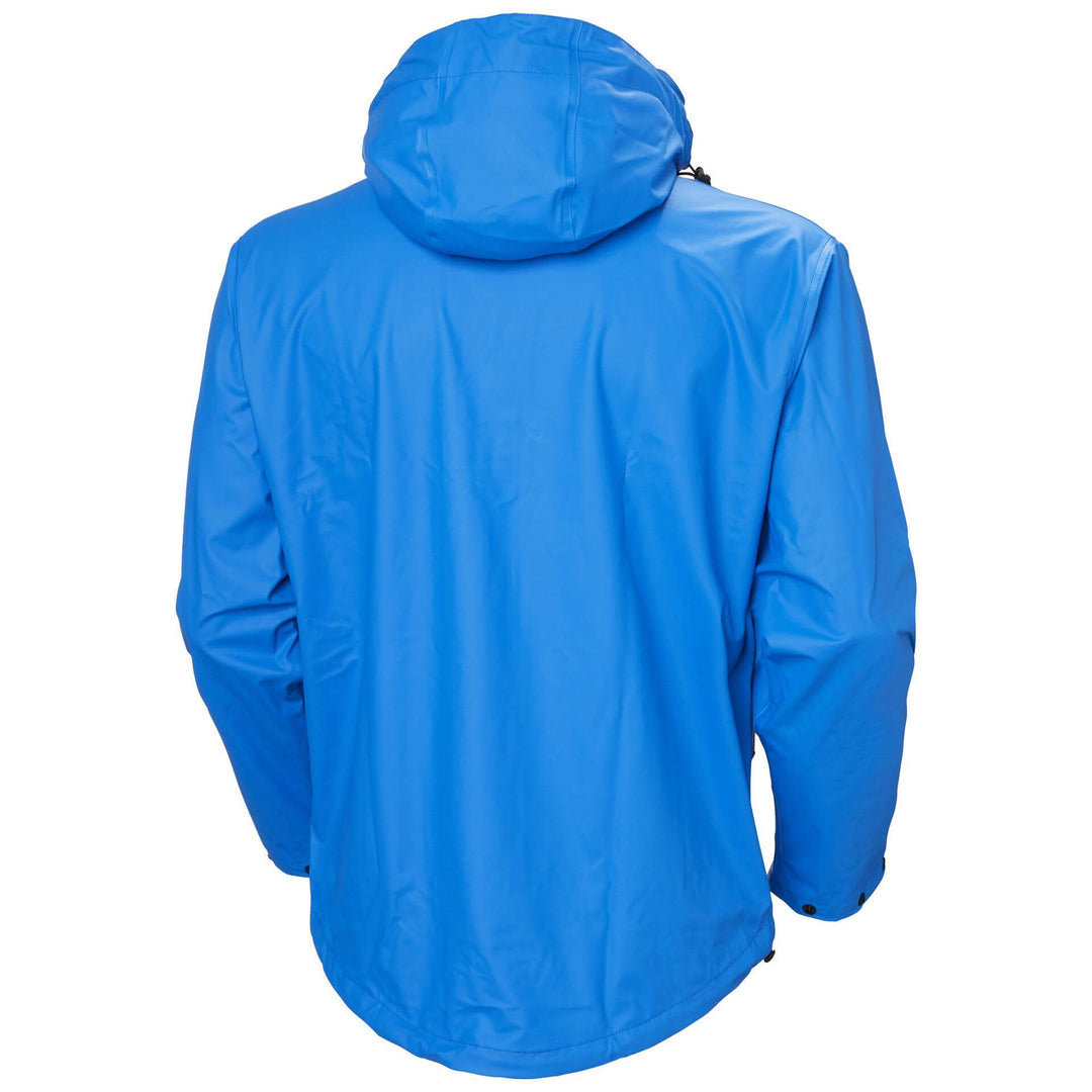 Helly Hansen Voss Waterproof Rain Jacket Racer Blue 2 Rear #colour_racer-blue