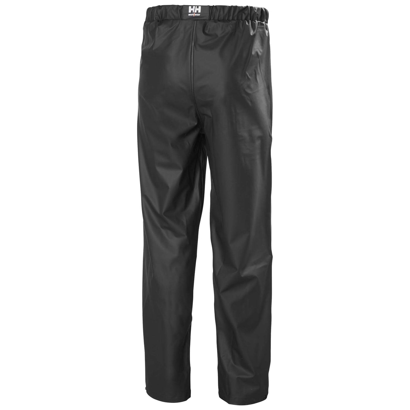 Helly Hansen Voss Waterproof Rain Work Trousers Black 2 Rear #colour_black