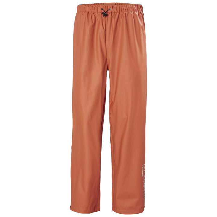 Helly Hansen Voss Waterproof Rain Work Trousers Dark Orange 1 Front #colour_dark-orange